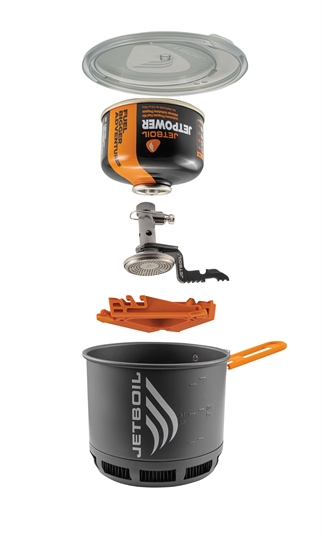 Jetboil Stash Carbon adskilt